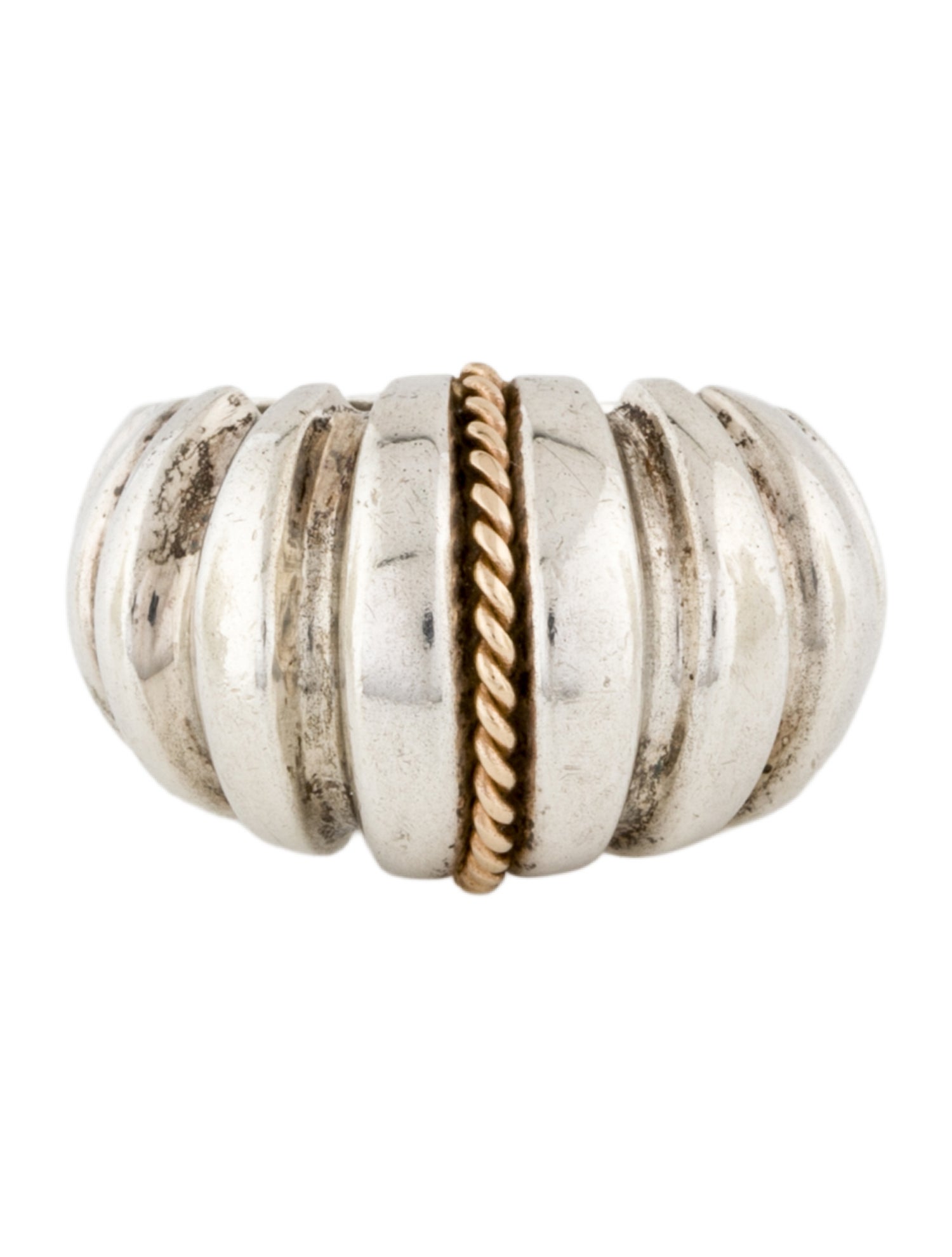 Ring Two-Tone Dome Ring